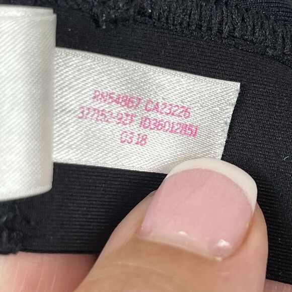 PINK Victorias Secret Bralette Womens Small Bonded Pullover Everyday Black Gold - Picture 6 of 9